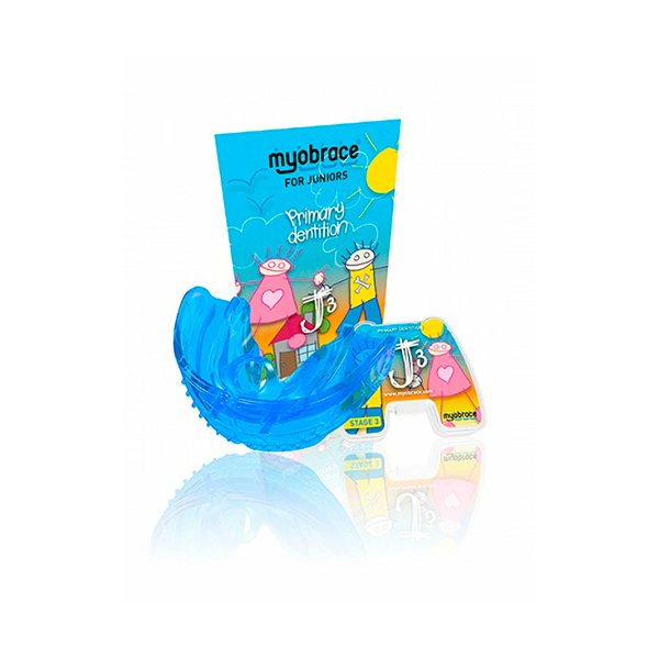 J3Mb Myobrace для малышей Этап 3. Коррекция прикуса. MEDIUM / Голубой (MRC)